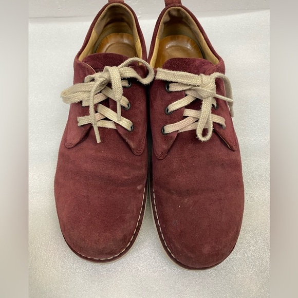 Samuel Hubbard Men’s 10.5 Leather Suede‎ Flat Shoes Free Plum Lace up - Picture 4 of 14